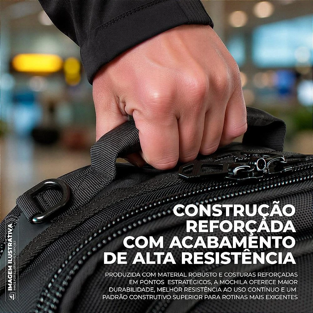 Mochila Bolsa Impermeável 30L com Compartimento para Calçado e Bolso Acolchoado de Notebook até 15.6", Cadeado Integrado - Victus - Gshield