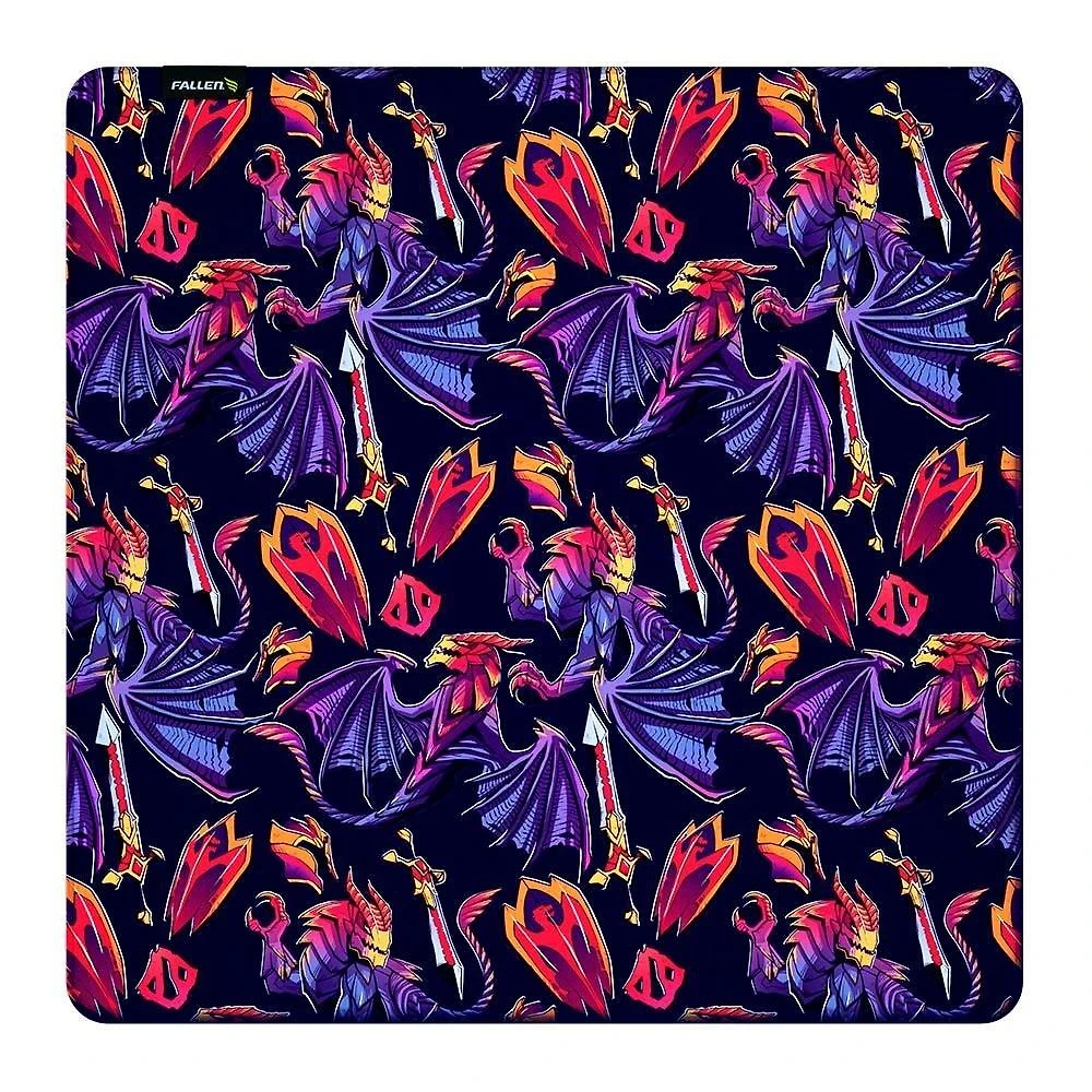 Mousepad Gamer Fallen Dota2 Dragon Set Speed+, Grande 450x450mm - MP-FN-DO-DS-SM-GR