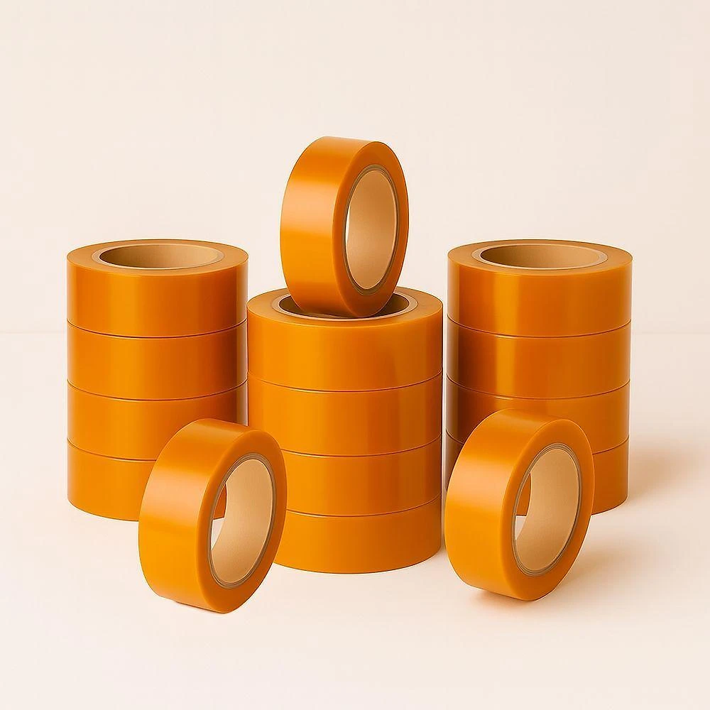 Fita Adesiva Larga para Embalagem Draik Kit 15 Rolos Alta Aderência BOPP 45MM 250M Laranja