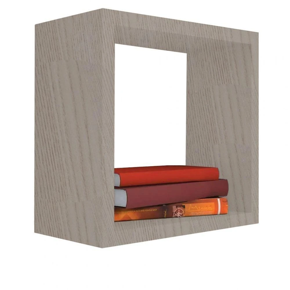 Nicho Decorativo [F031] 15x15x20CM em MDF Amadeirado para Decoração e Organização