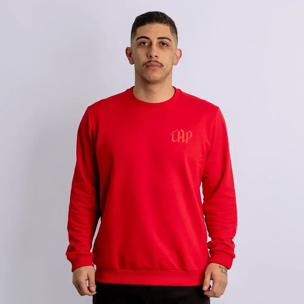Moletom CAP Copas Masculino Vermelho