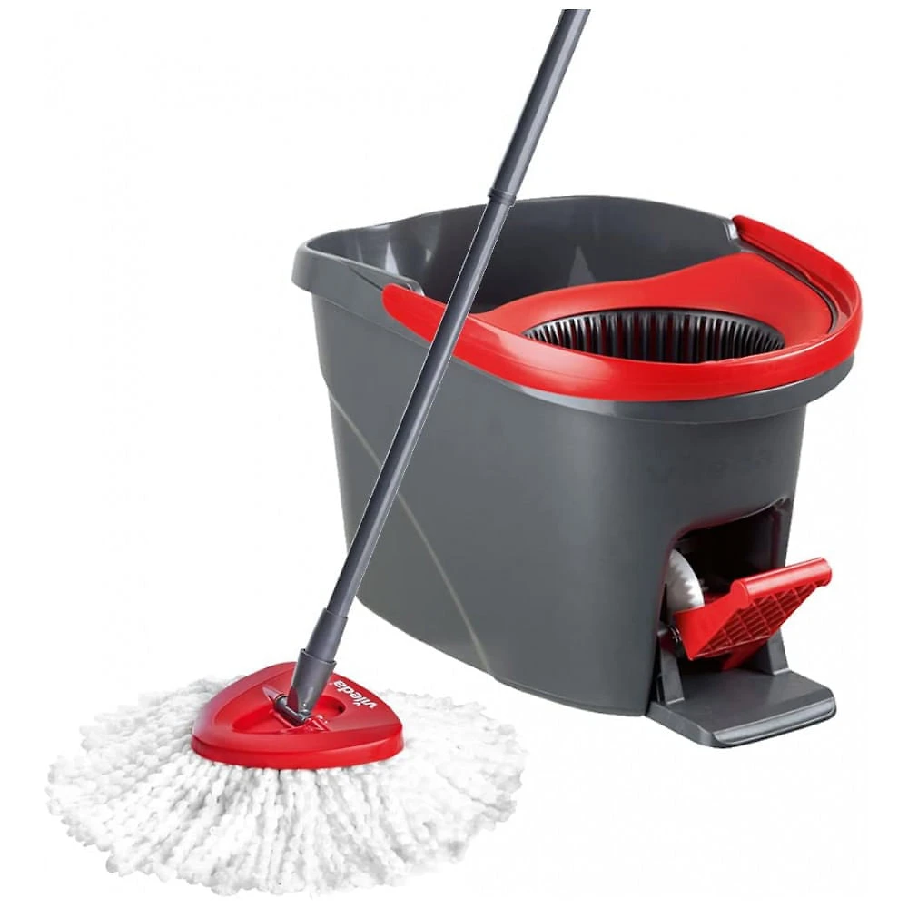 Mop Giratório de Microfibra com Balde de Centrifugação Vileda Easy