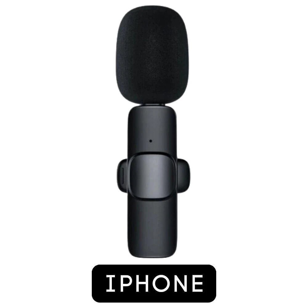 Microfone Lapela Wireless Sem Fio Para Iphone Ipad Lightning