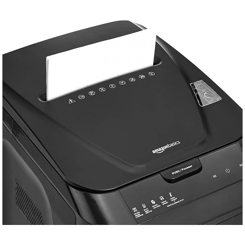 Fragmentadora de Papel com Alimentação Automática de 150 Folhas, 110V, AMZ, Preta