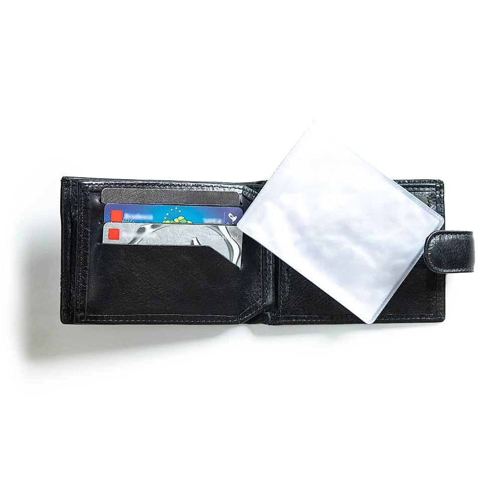 Carteira Masculina de Couro com Fecho em Botão Grécia Preta Preto