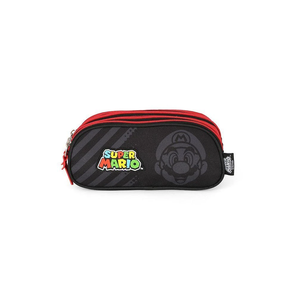 Estojo Escolar OEM Nintendo Super Mario Bros 3 Divisórias Licenciado 2L Vermelho