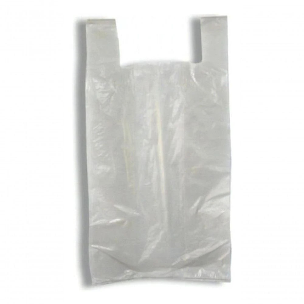 Sacola Plástica Branca Reciclada Reforçada 50x70 5 kg Sustentável Creme Higipack