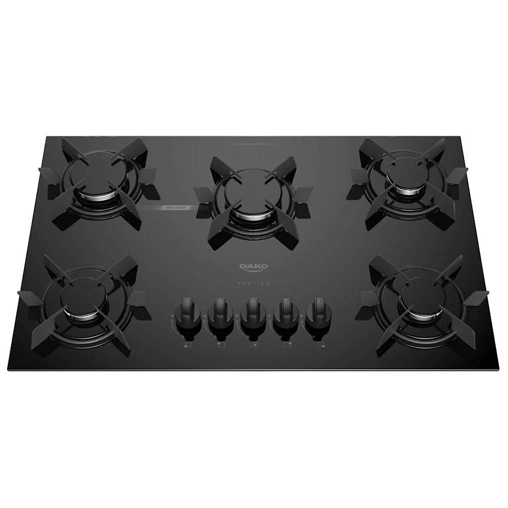 Cooktop Dako 5 Bocas Pratiko C- Acendimento Super Automático Preto Bivolt