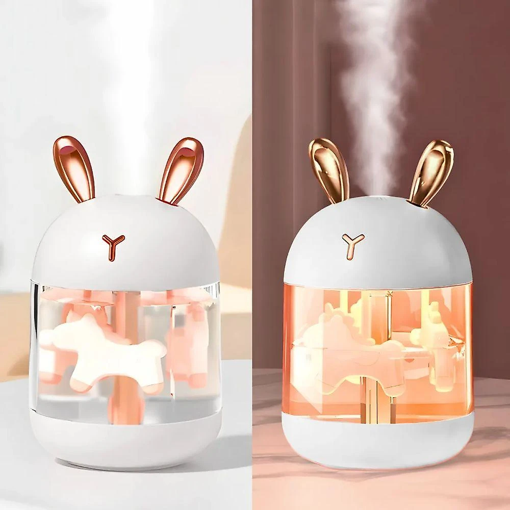 Umidificador Portátil USB Utimix 300ML Ultrassônico com LED Rosa 110V
