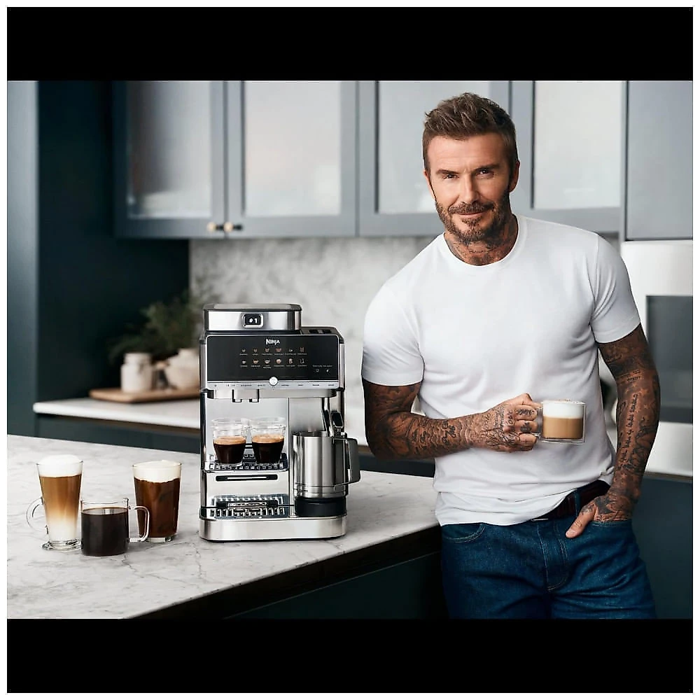 Cafeteira Espresso Automática Ninja Auto Barista AE1001 Moinho Embutido 10 Bebidas Toque