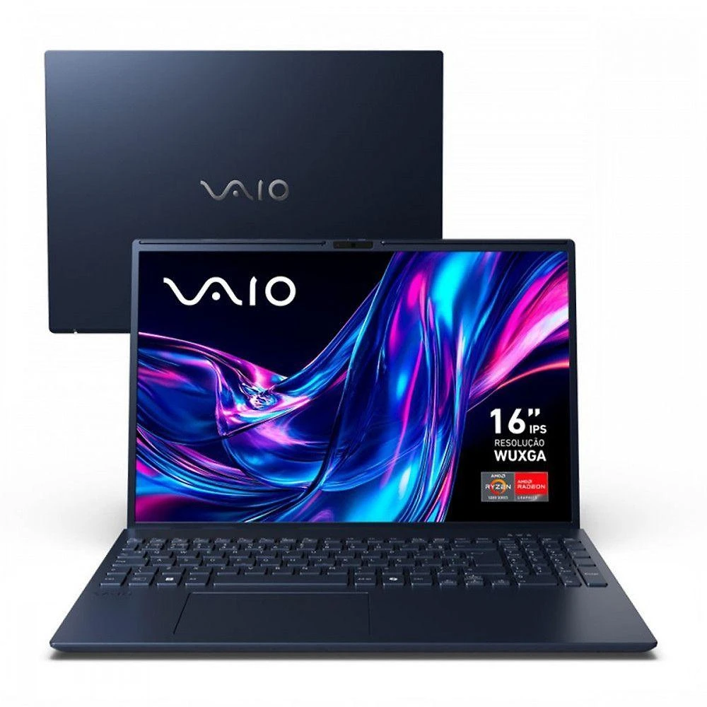 Notebook Vaio Fe16 Amd Ryzen 5-5625u 16gb Ram 512gb Ssd Cinza/grafite Bivolt