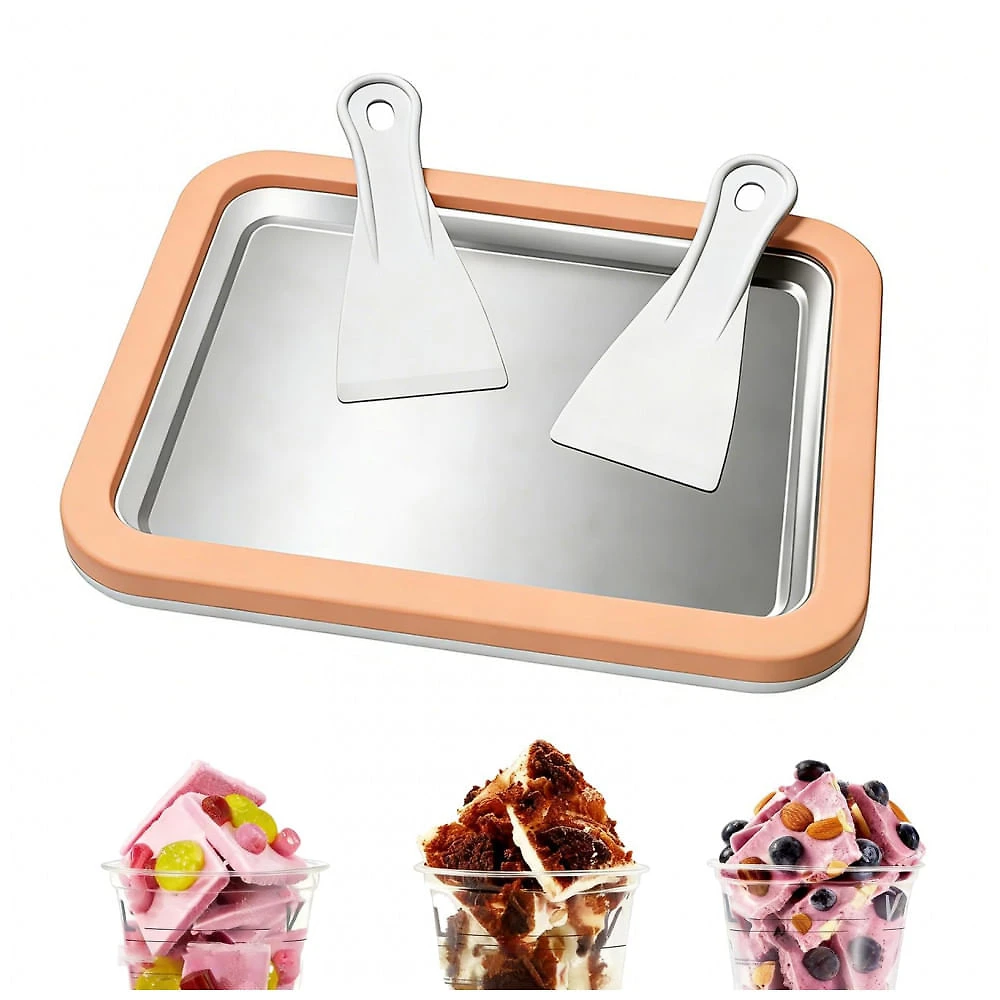 Leisuremix Máquina de Sorvete Instantâneo com Espátulas - Kit DIY para Sorvete, Iogurte e Sorbet