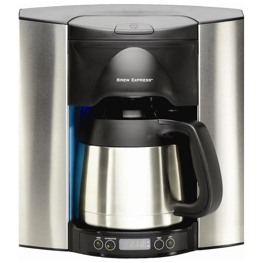 Cafeteira de Embutir na Parede com Sistema Auto Enchimento para 10 Xícaras, 110V 1500W, Brew Express, Prata