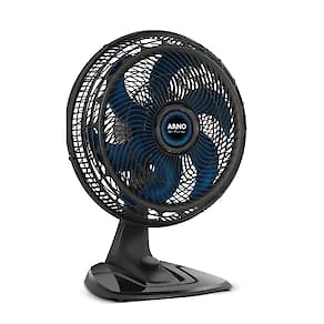 Miniatura Ventilador de Mesa Arno Air Force VA46 40cm 140W 6 Pás 3 Velocidades Preto 110V