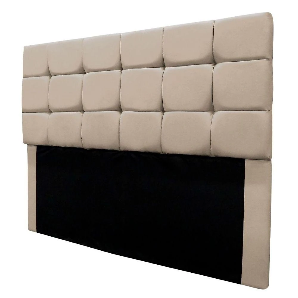 Cabeceira Queen 160 Cm Estofada Talita Em Suede Com Frame Rose