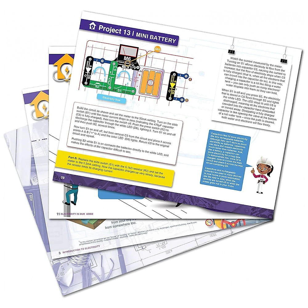 Snap Circuits Elenco My Home – Kit Educacional de Eletrônica para Crianças a Partir de 8 Anos