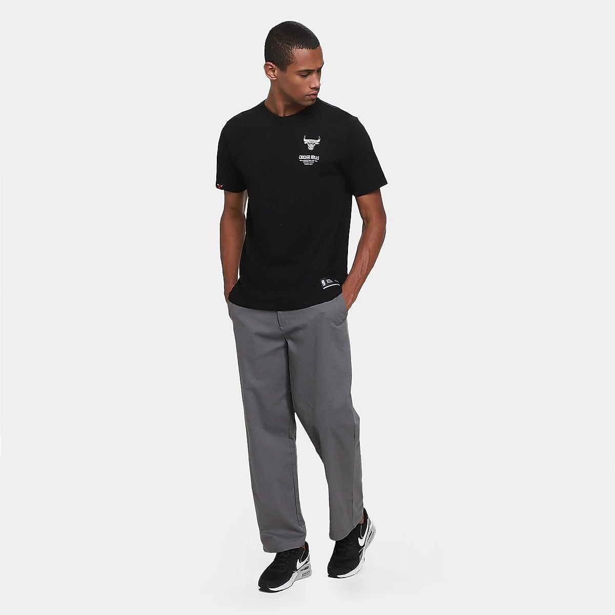 Camiseta NBA Chicago Bulls Mitchell & Ness Masculina Preto - G