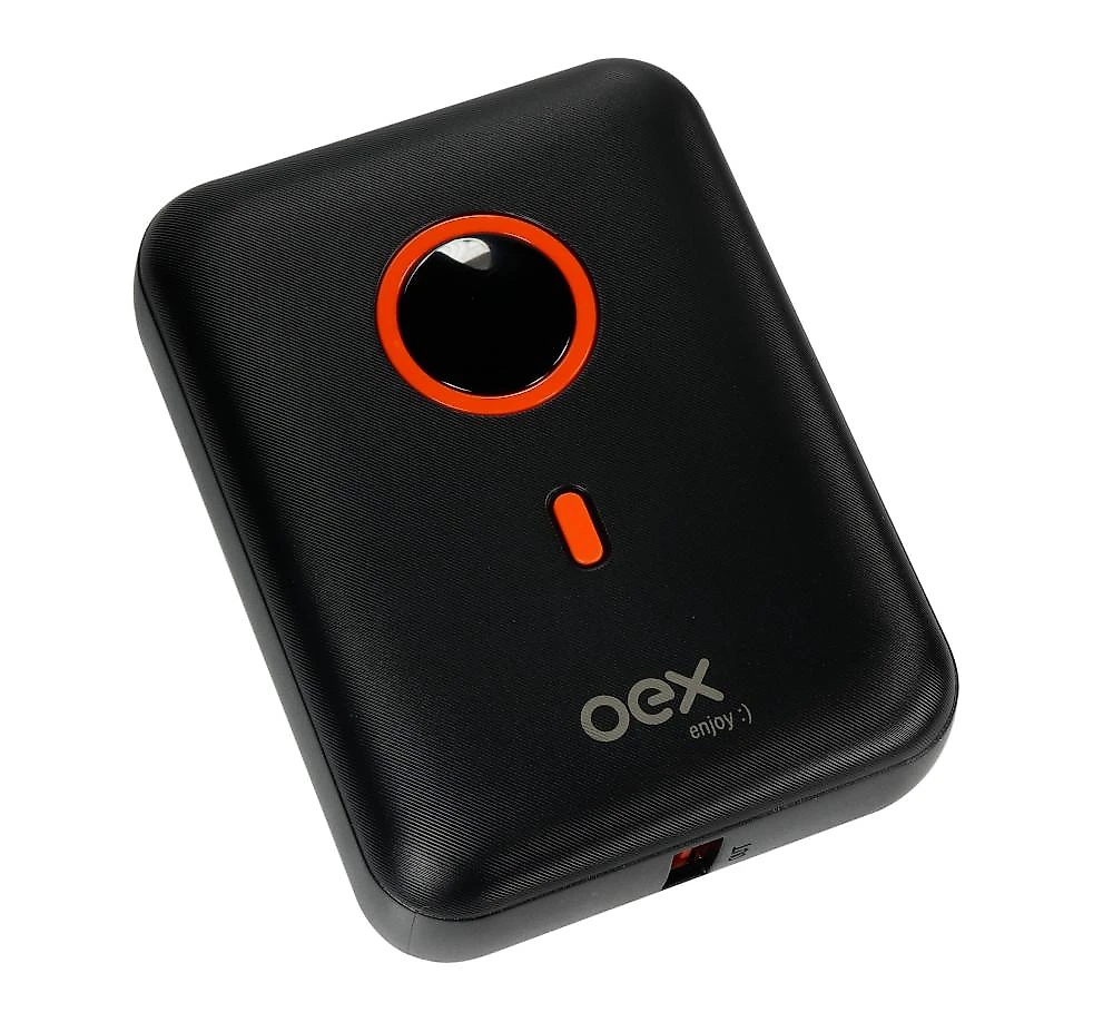 Carregador portátil power bank style 10.000mah preto oex