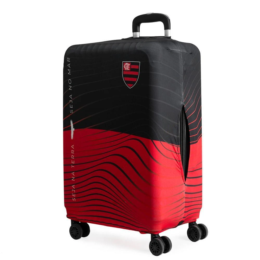 Capa de mala média flamengo rubro negro oficial preto e vermelha