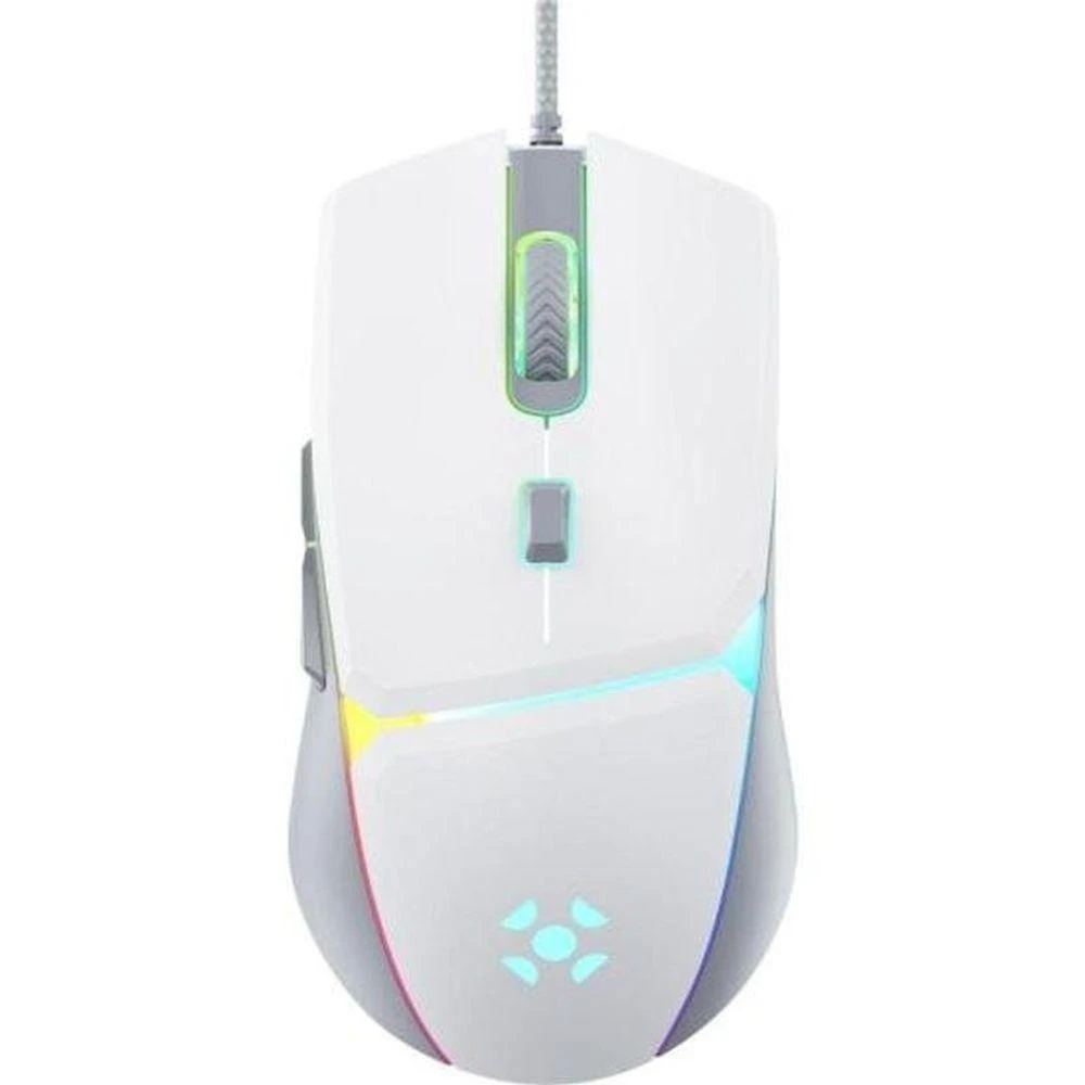 Mouse Gamer Fortrek Crusader 12800dpi Branco