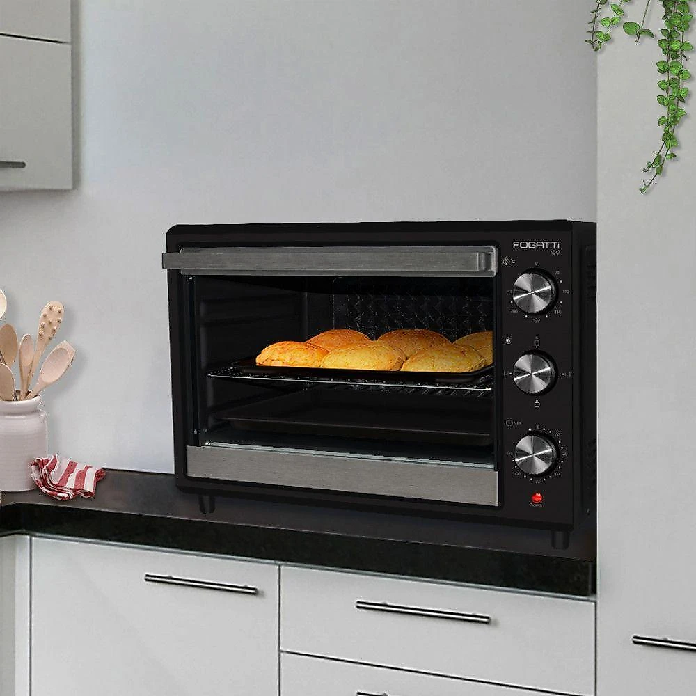 Forno Elétrico De Bancada 50Litros Fogatti Black I50Preto 110V
