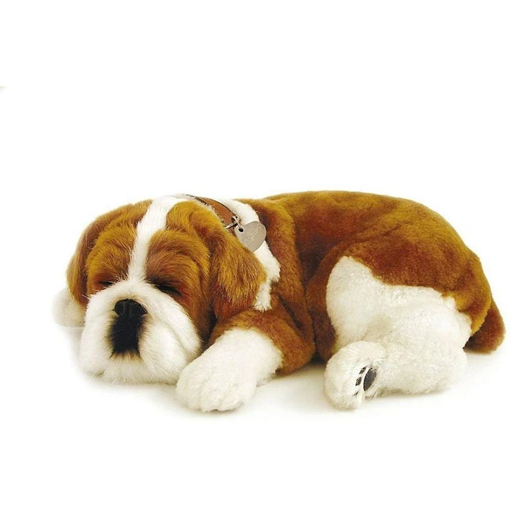 Brinquedo Pet Interativo Filhote Bulldog Pelúcia com Respiração Imex
