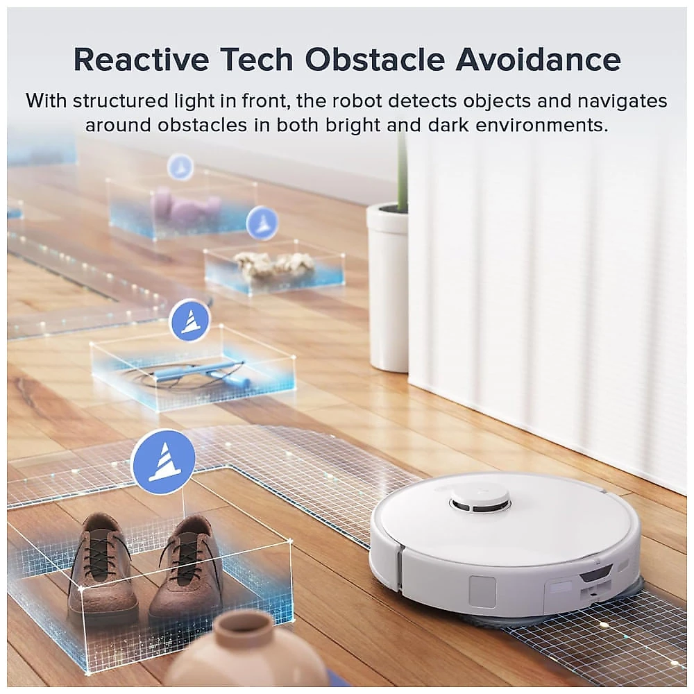 Roborock Qrevo Curv S5X: Robô Aspirador 2 em 1 com 17.000Pa, Anti-Emaranhamento, Mop FlexiArm, Desvio Inteligente de Obstáculos.