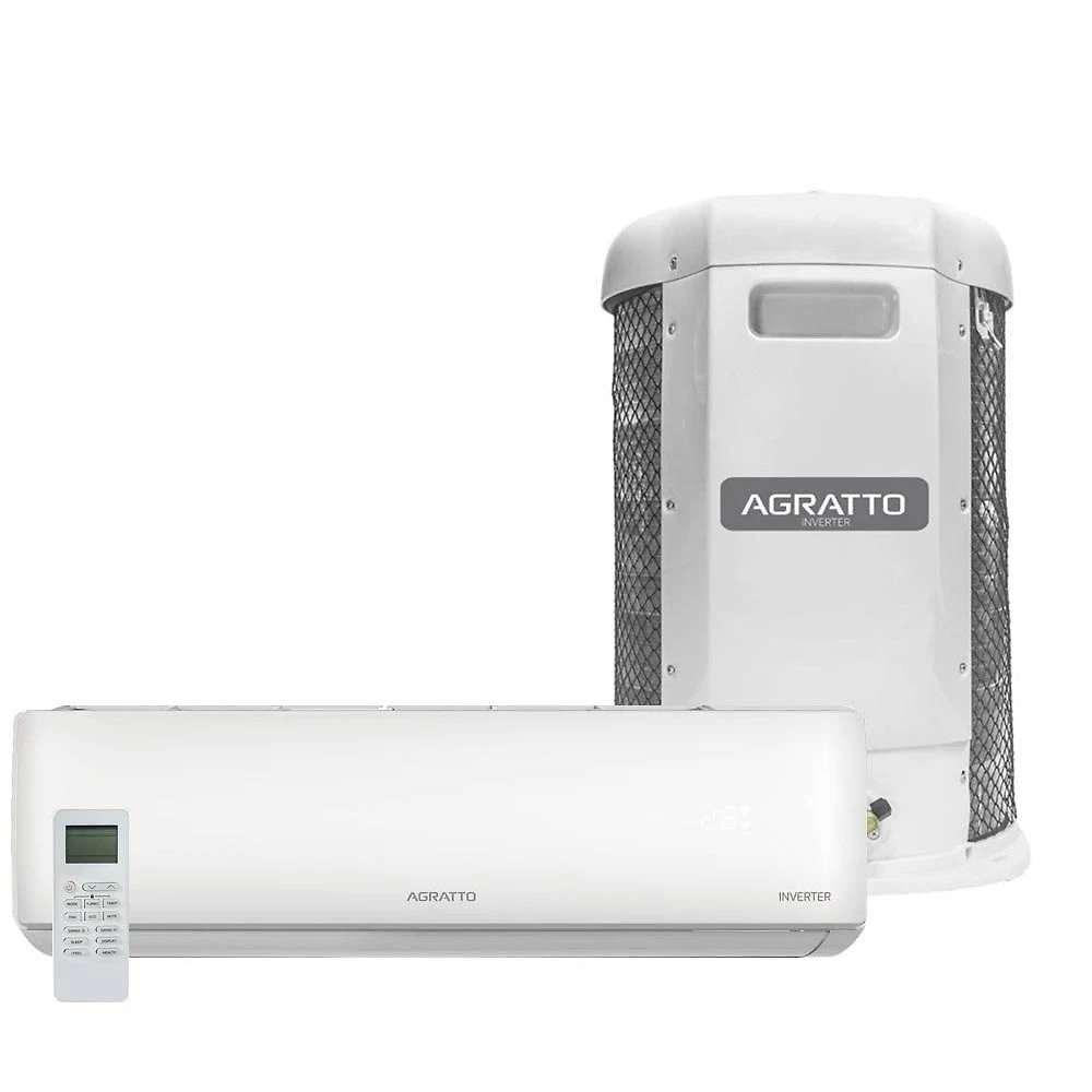 Ar Condicionado Split Agratto Hi Wall Zen Top Inverter 24.000 Btu/h Frio Monofásico Branco ZICST24F-02 220V