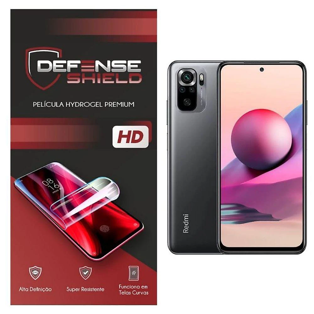 Pelicula Hydrogel Premium Proteção Frente + Verso Para Xiaomi Redmi Note 10s Defense Shield