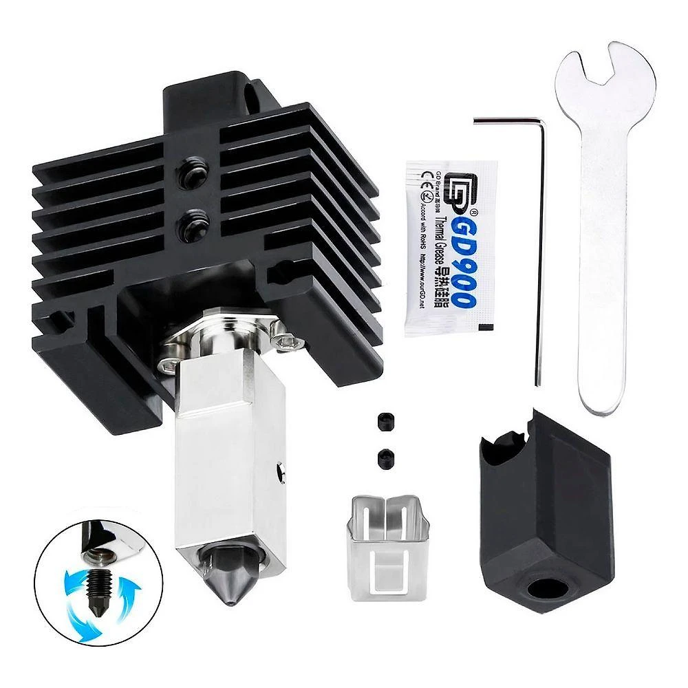 Hotend para Impressora 3D Novo Hotend Upgrade Bico 0.4 com Diâmetro 0.4MM Aço Endurecido Kits