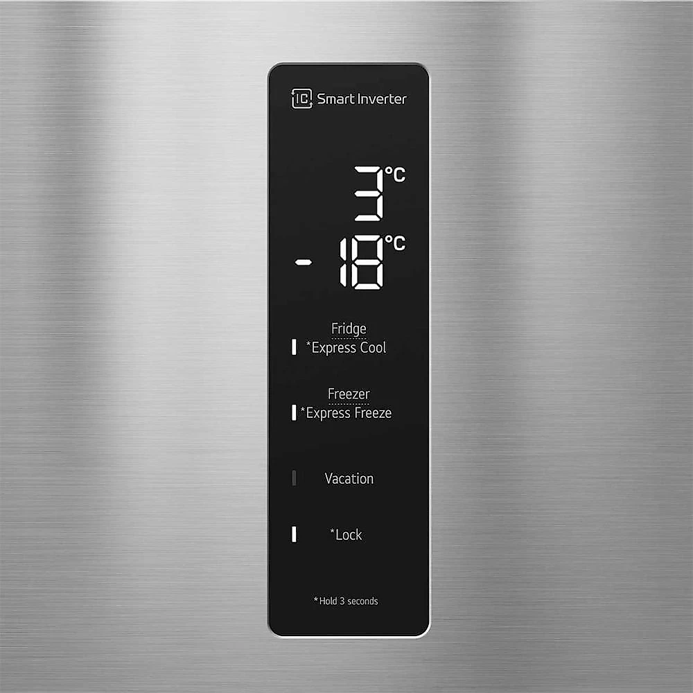 Geladeira LG Inverse Frost Free 451L Inox Look GC-B569NLL Inox - 110V