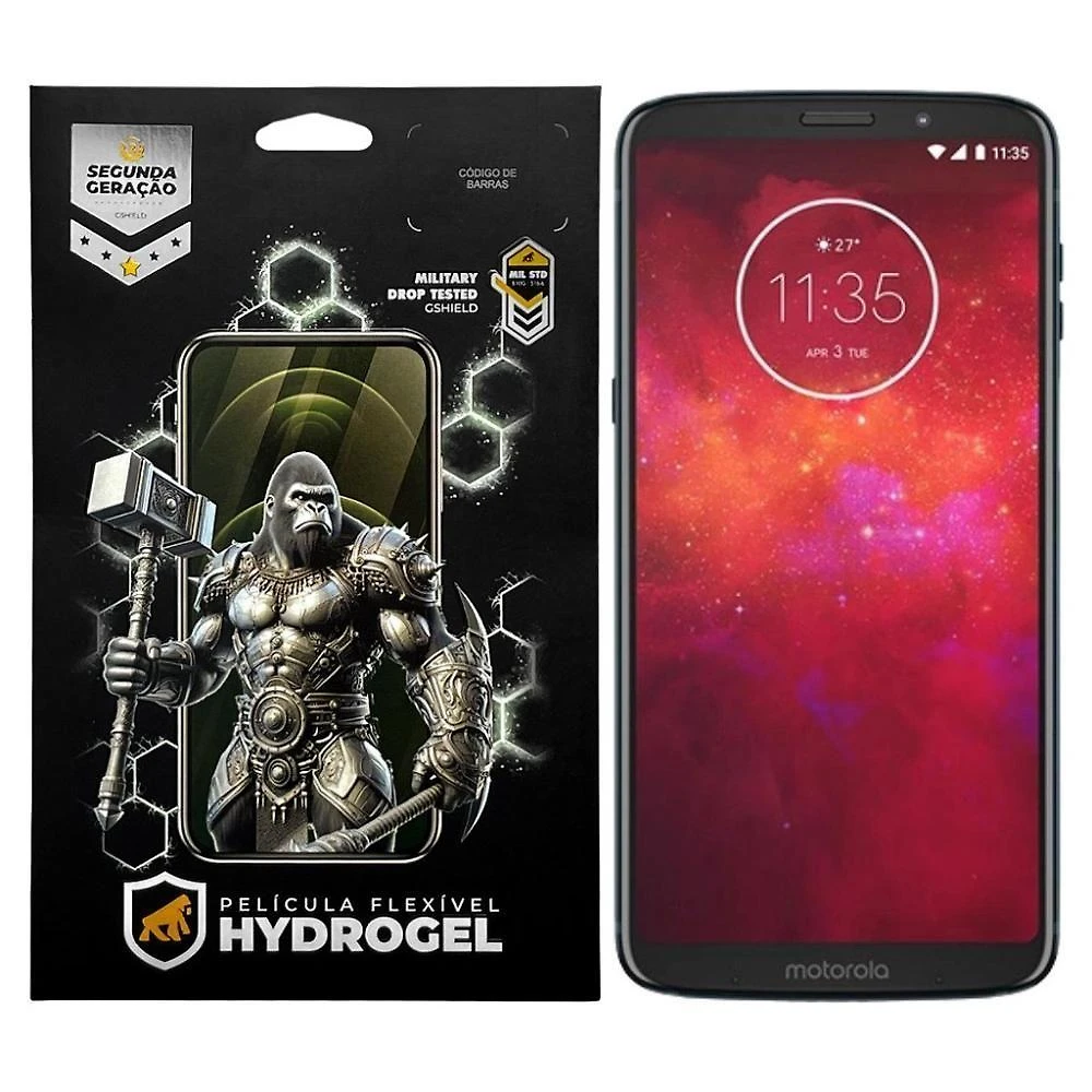 Película Para Motorola Moto Z3 Play - Hydrogel Gamer Fosca - Gshield