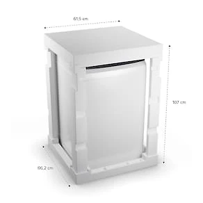 Lavadora de Roupas Brastemp BWF14AB 14kg Smart Sensor Ciclo Tira Mancha Cesto Inox Branca 110V