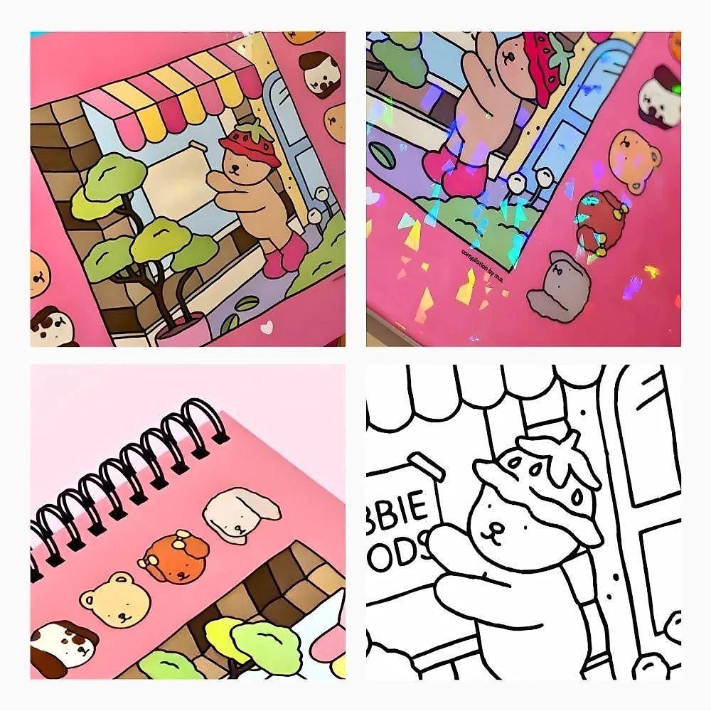 Livro De Colorir Capa Dura - Rosa