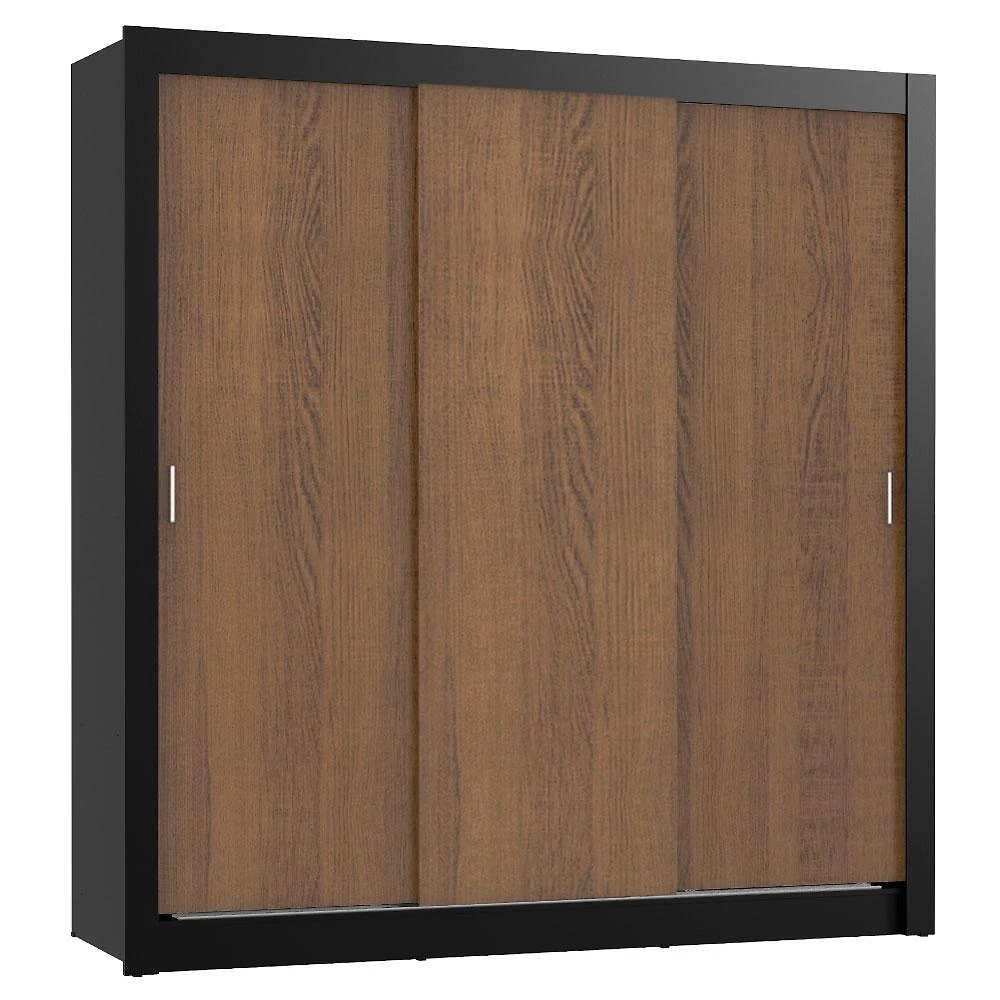 Guarda roupa casal madesa lyon plus 3 portas de correr 4 gavetas