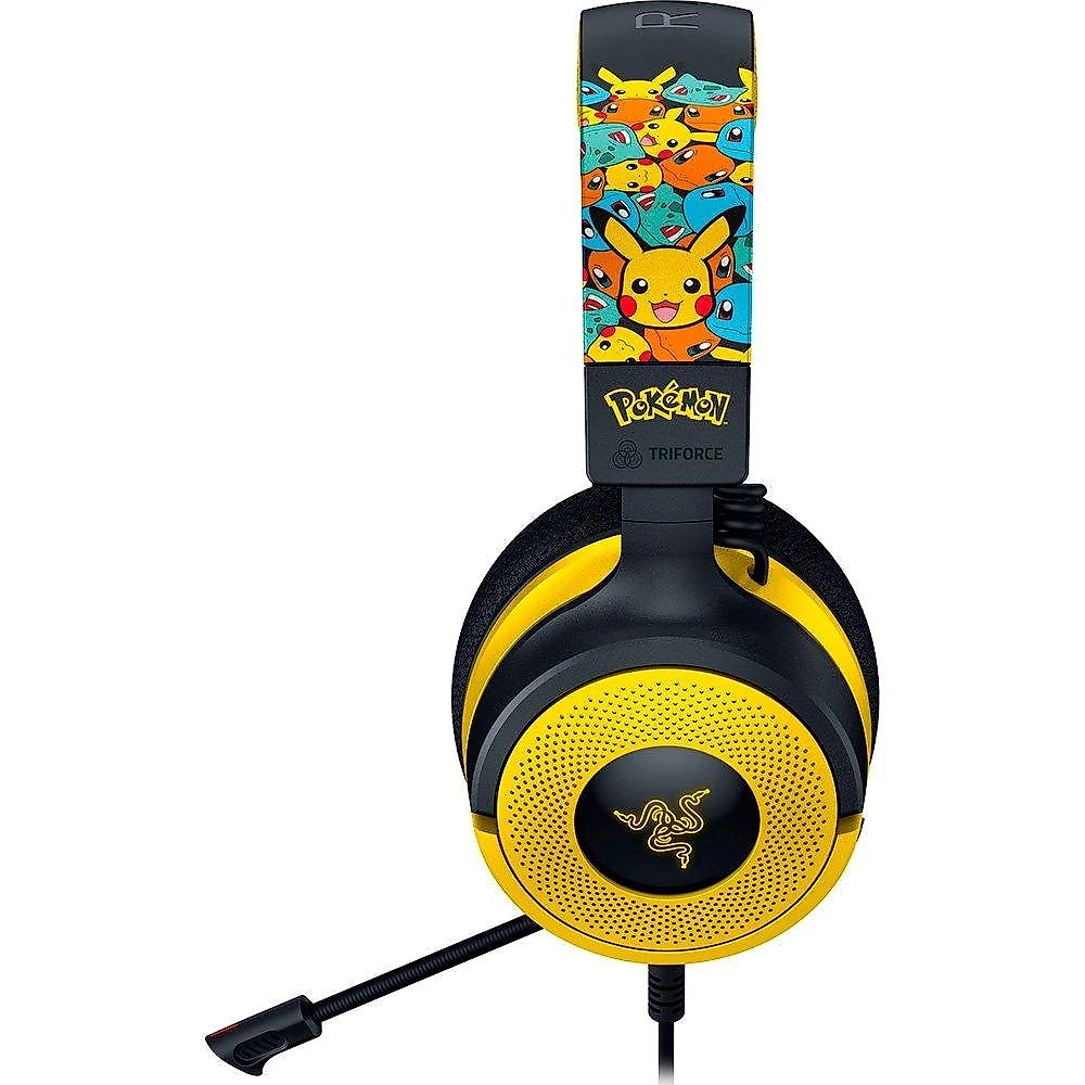 Headset Gamer Razer Kraken V4 X, Som Surround 7.1, Conexão USB, Pokémon Kanto Starters Edition - RZ04-05180300-R3M1