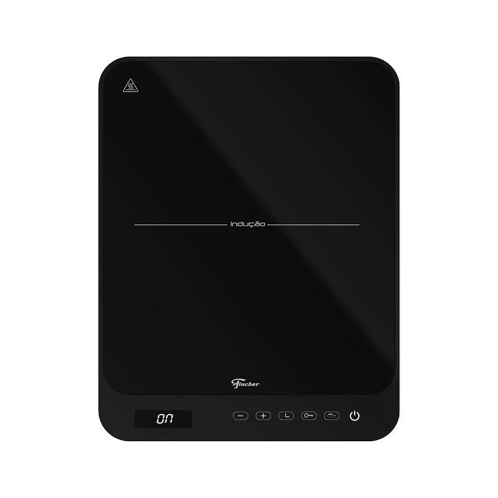 Cooktop de Indução Fischer 1 Boca Portátil Vitrocerâmico Preto Bivolt