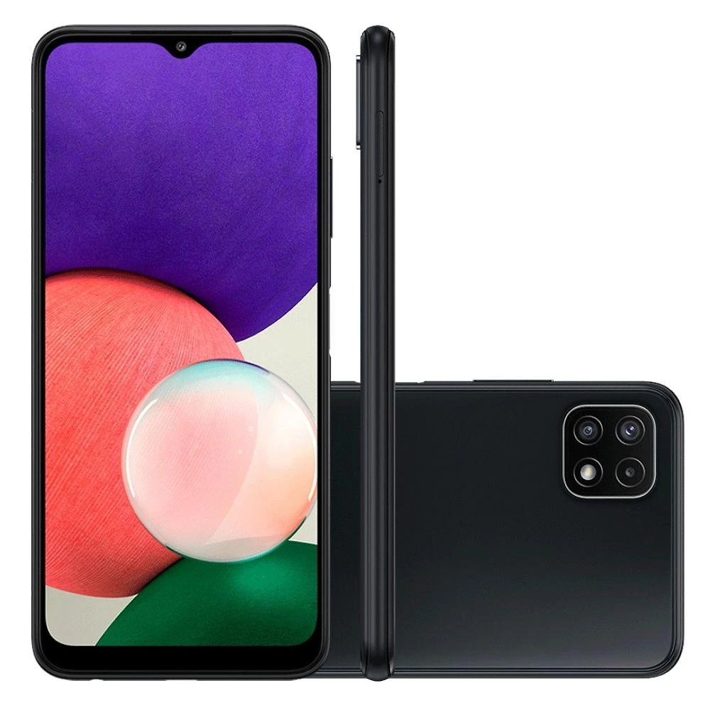 Usado: Samsung Galaxy A22 5G 128GB Preto Muito Bom - Trocafone