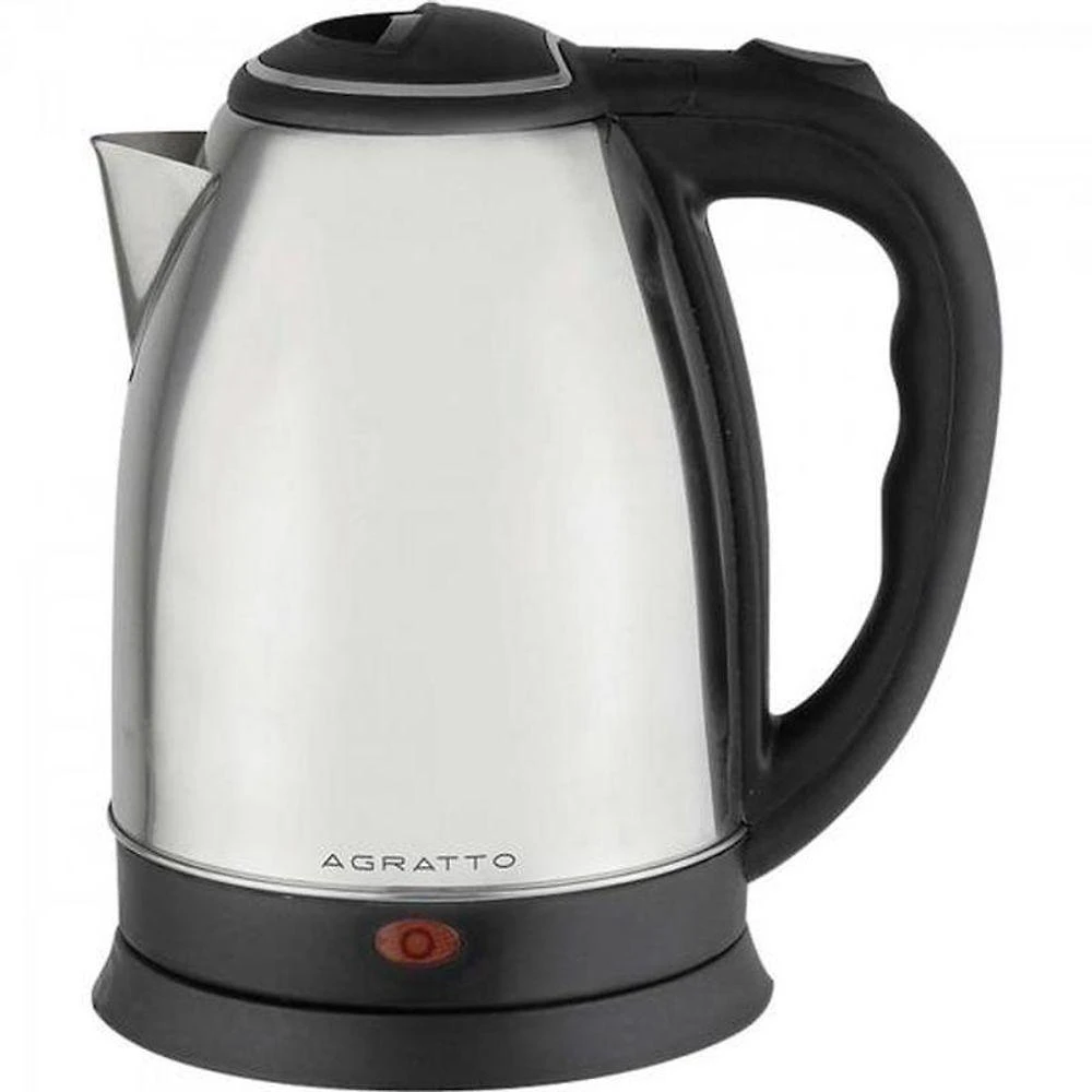 Chaleira Elétrica Agratto Ce01 Prata Em Aço Inox 110v