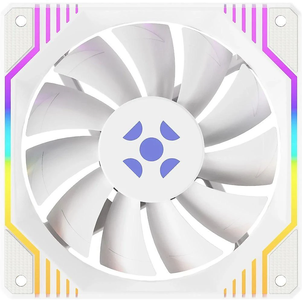 Kit Cooler Fan Argb Fortrek Frosty Branco Com Controladora-controle