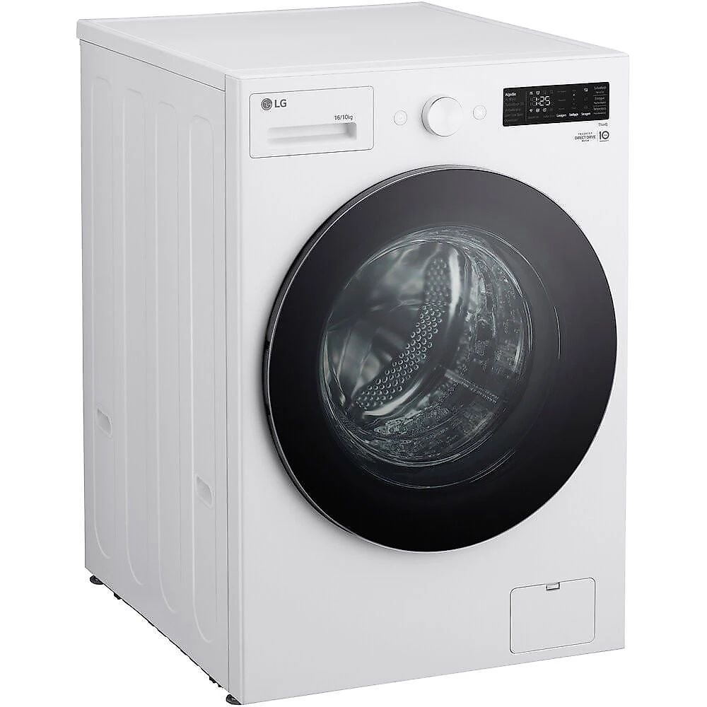 Lava e Seca WD16WNT 16 Kg ou 10 Kg Touch LED AI Front Load LG Branco - 110V