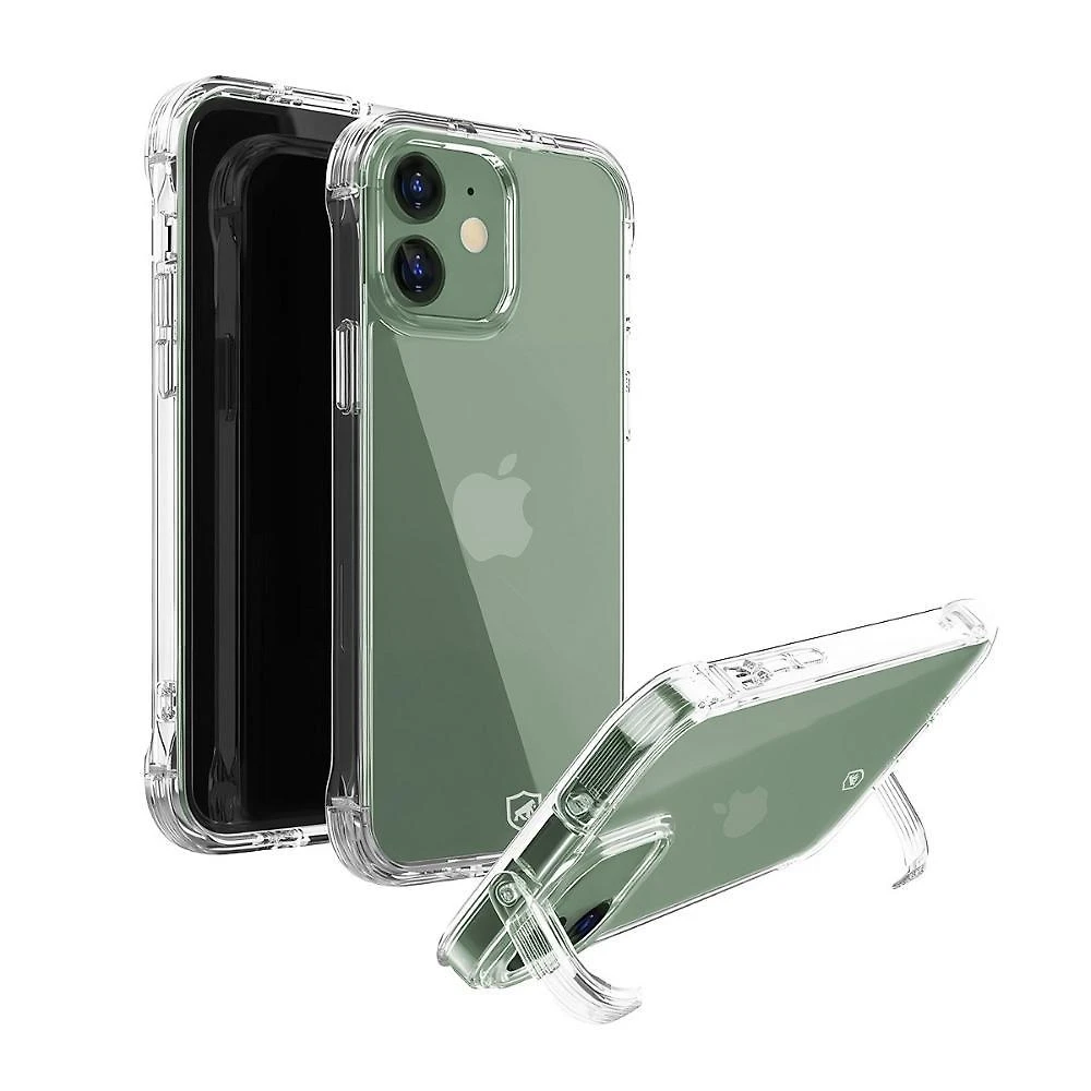 Capa para Iphone 12 Pro Gshield Lybrid Proteção Híbrida Policarbonato e TPU Transparente com Suporte