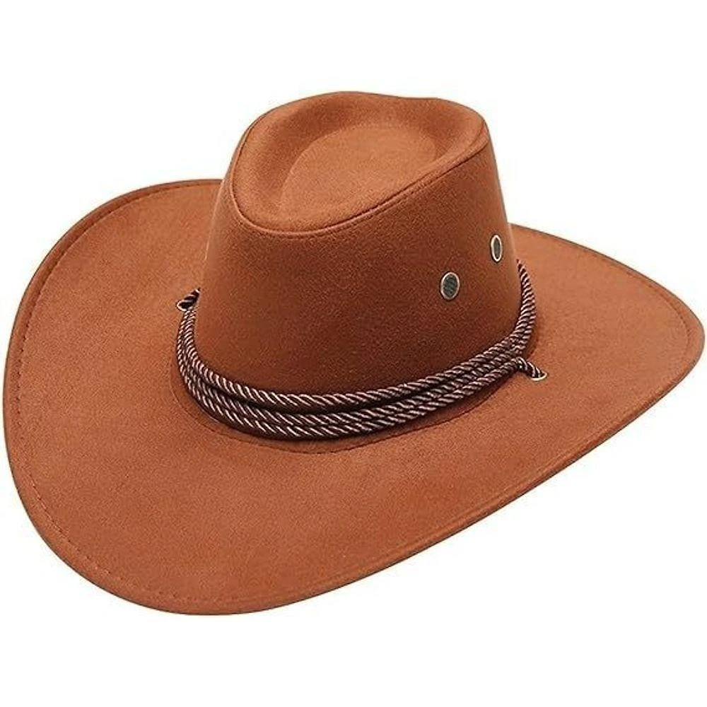 Chapéu Country Cowboy Australiano Camurça Qualidade Premium Cor:whisky