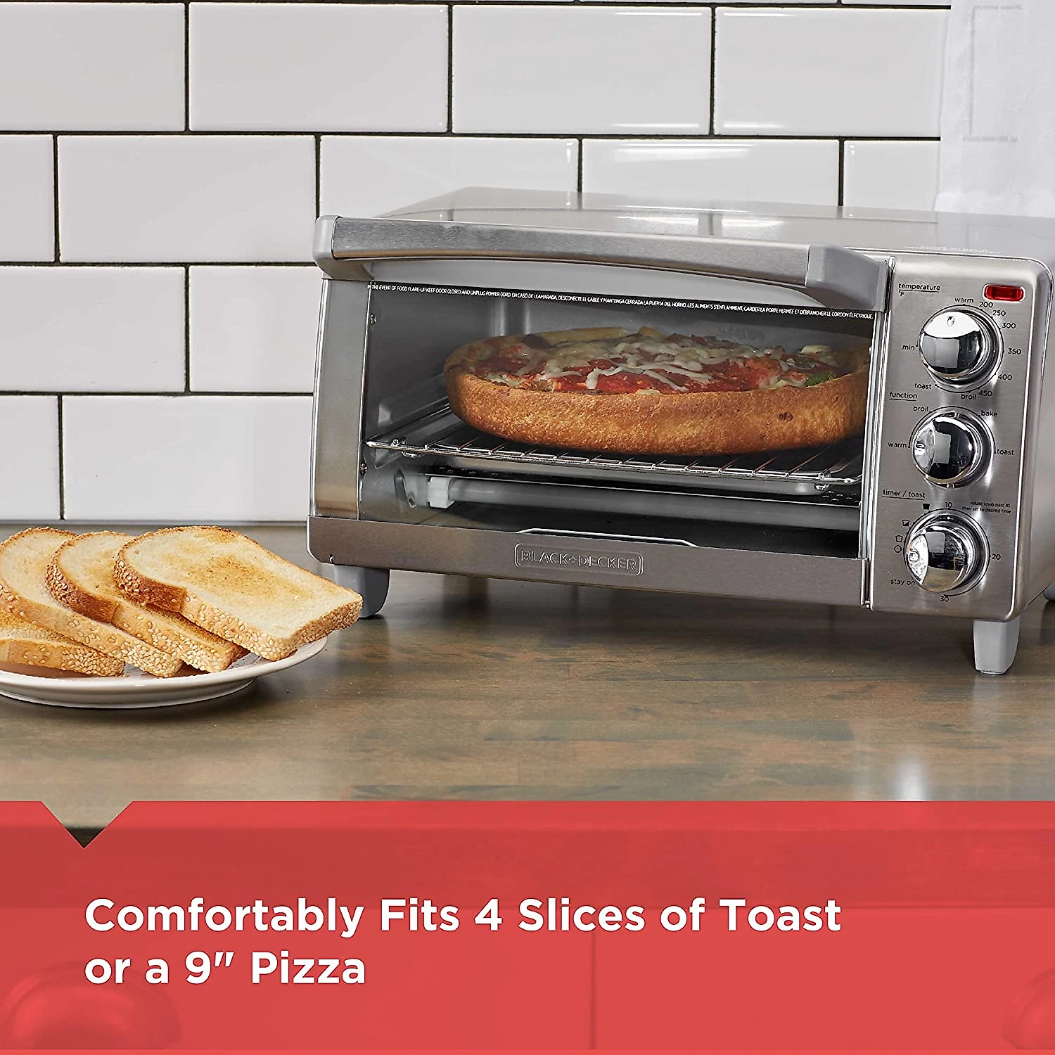 BLACK DECKER Forno Multifuncional Aço Inox 1150W Prata 110V