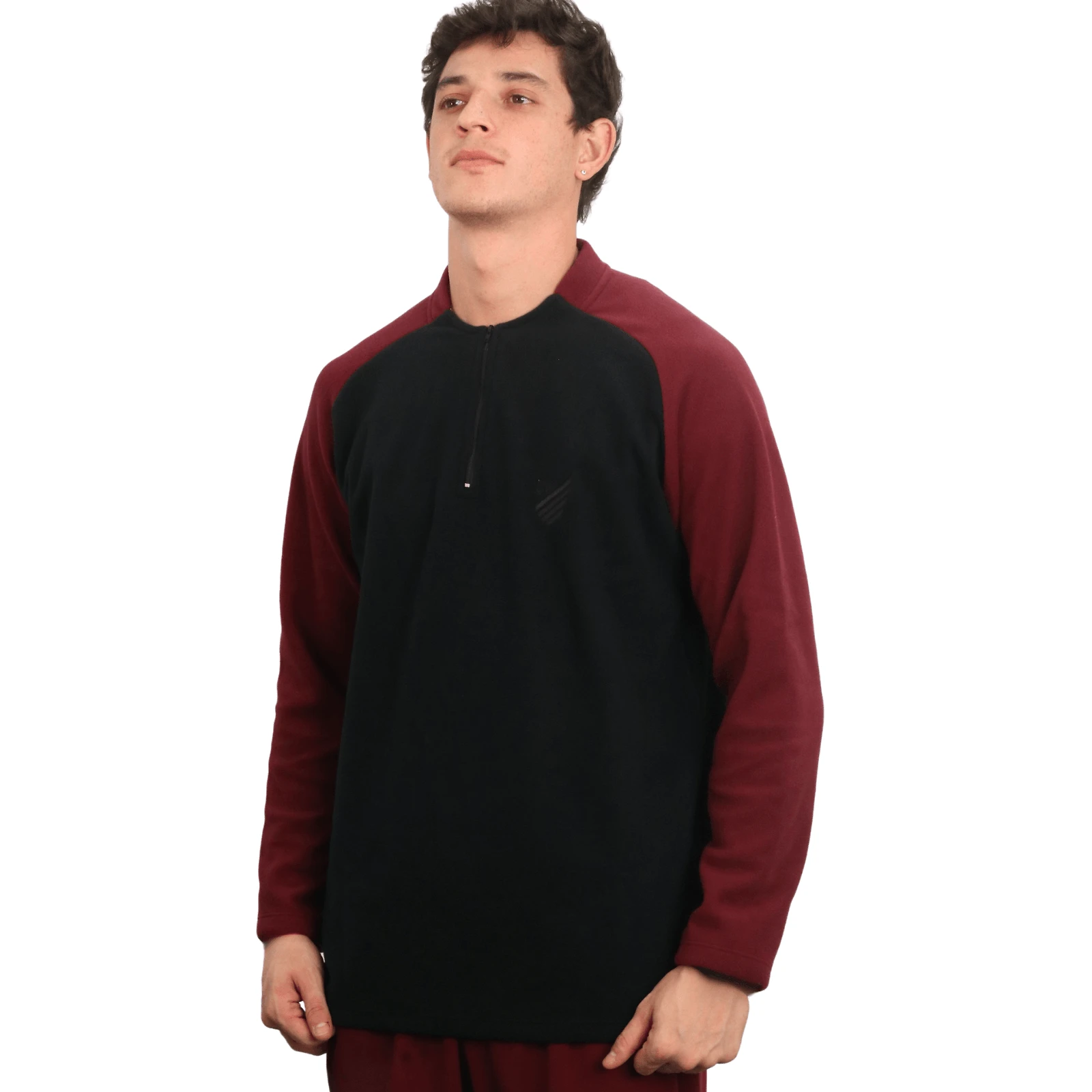 Miniatura Blusa Masculina Microsoft Athletico Preta e Bordo TAM 2G