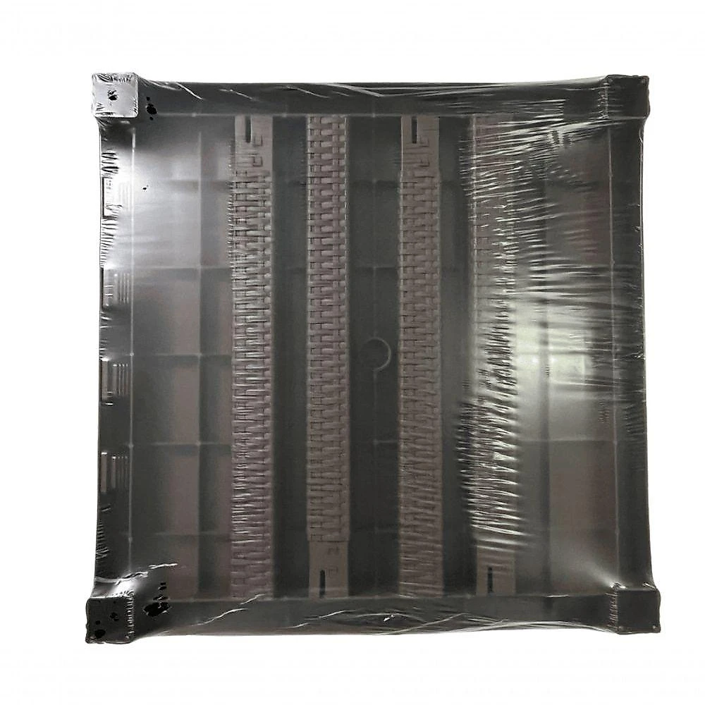 Mesa Quadrada Rattan Montavel Café Plastico Plasnew