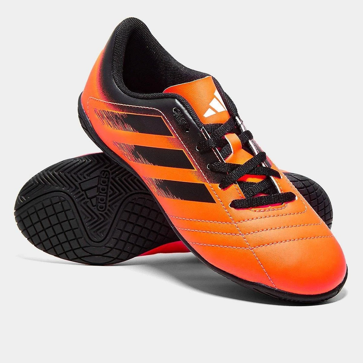 Miniatura Chuteira Futsal Infantil Adidas Rabisco Laranja+Preto - 27