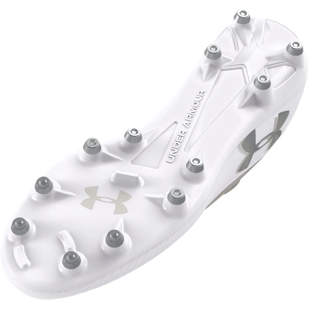 Miniatura Chuteira de Campo Masculina Under Armour Magnetico Pro 4 FG 34 Branco