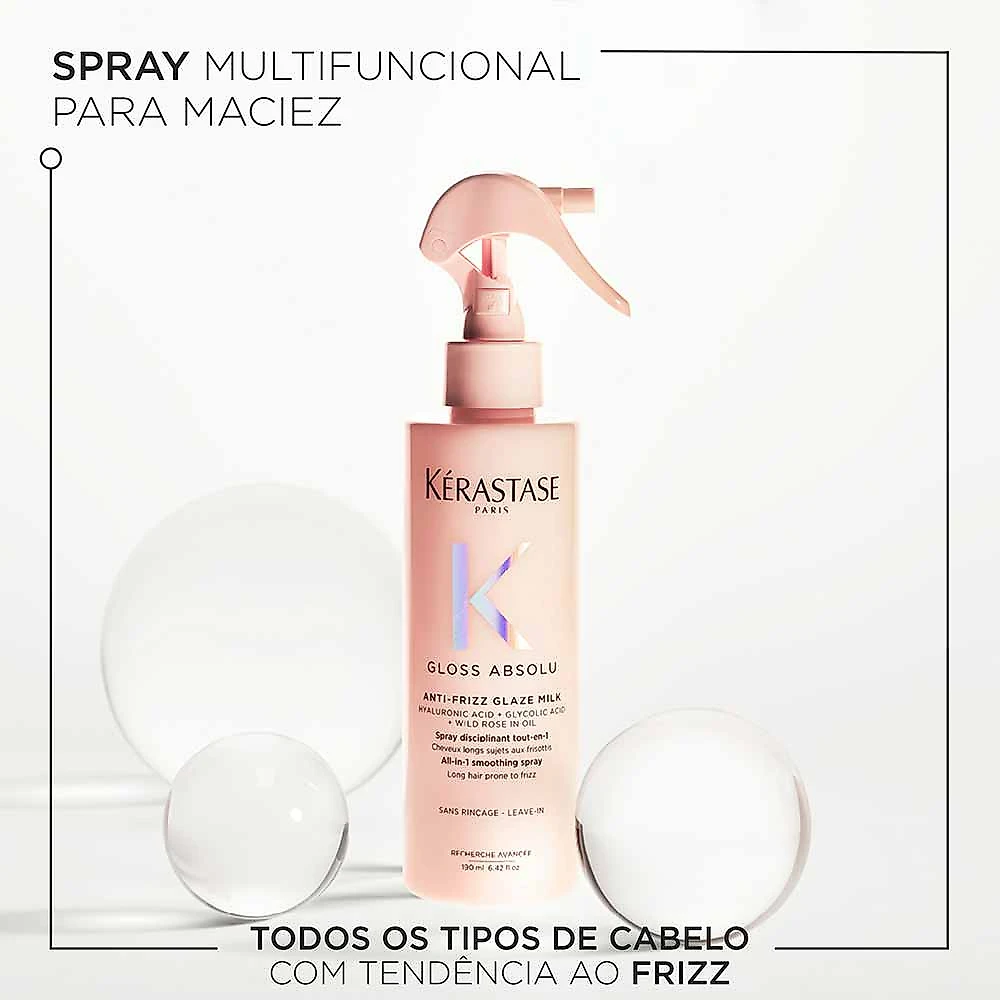 Spray Anti-Frizz Gloss Absolu Kérastase Glaze Milk 190ml