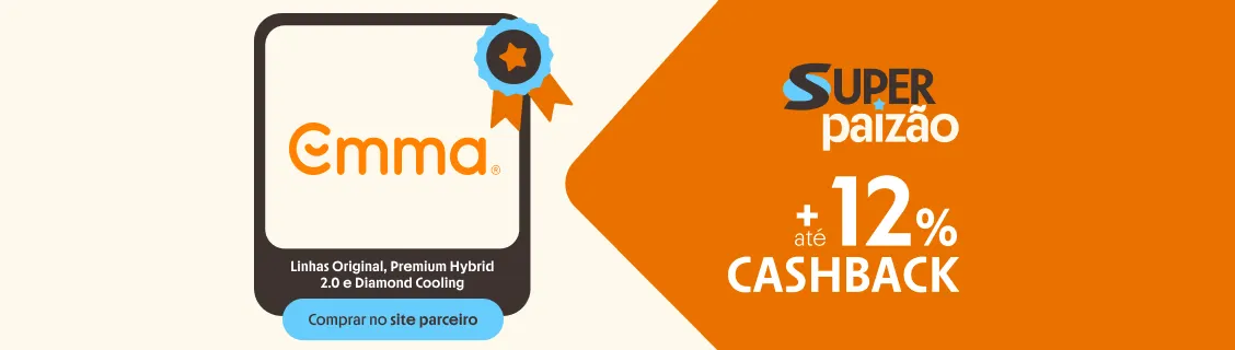 EMMA COM ATÉ 12% DE CASHBACK